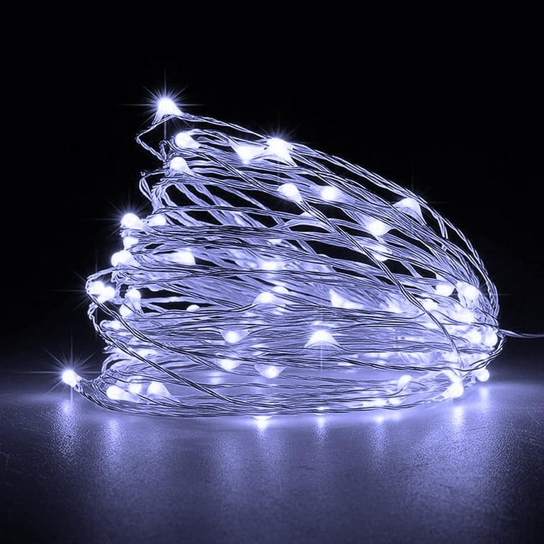 Bright white battery operated christmas lights deals