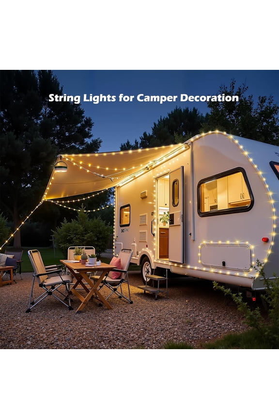 Fairy Lights Battery Operated, 33FT 100LED Quick Storage Twinkle Light with Timer & 9 Modes, Portable Camping String Lights Waterproof for Christmas Outdoor Patio Garden Party Decor