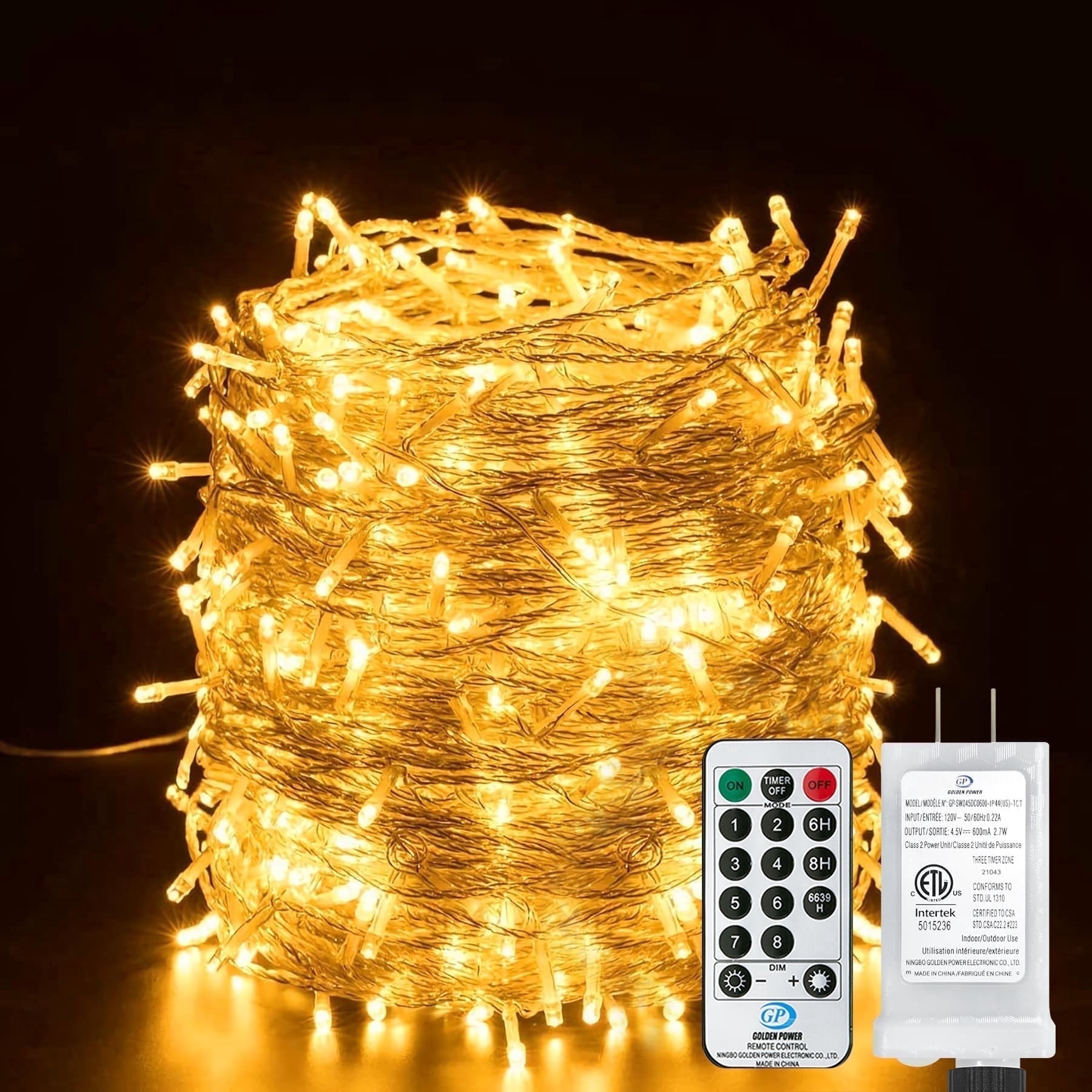 Fairy Lights Plug in Waterproof,272ft 800 LED String Lights Mains Powered,8 Modes Garden Fairy Lights for Outdoor/Indoor,Patio,Bedroom,Garden,Party,Christmas Decorations(Warm White)