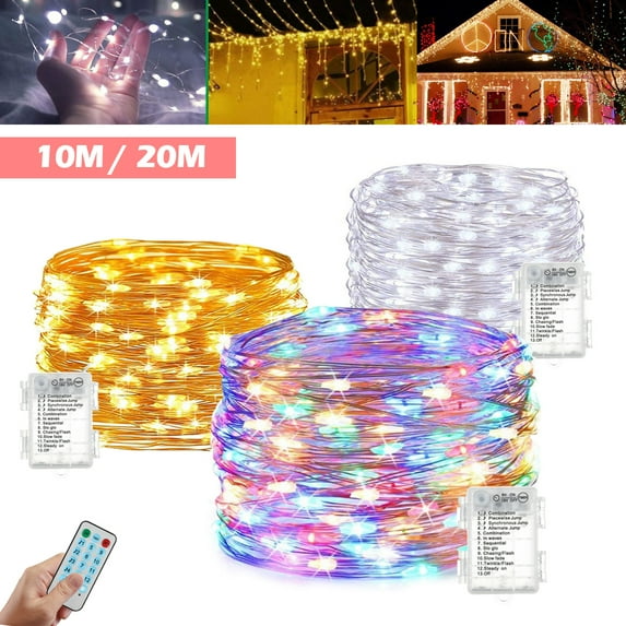 Fairy Lights String Lights for Bedroom Color Changing Lights USB Led String Lights With Remote for Indoor Christmas Wedding Costume 66 Ft 200 LEDs