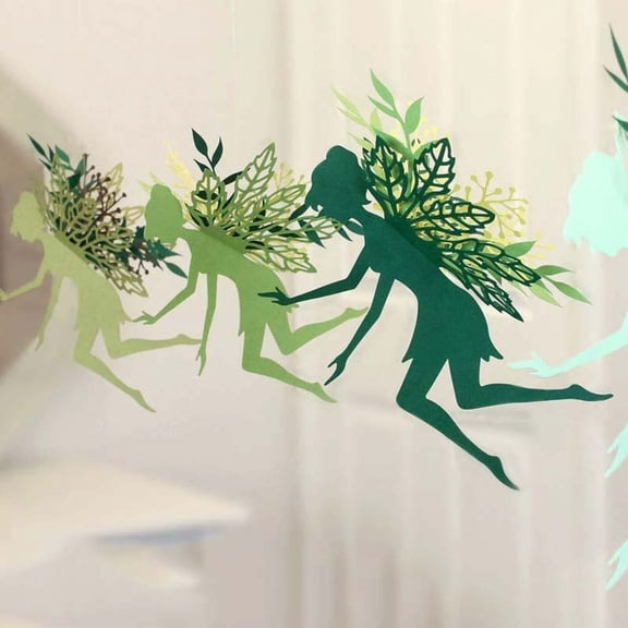 Fairy Metal Die Cuts, 3D Hanging Fairy Cutting Dies for DIY Scrapbooking Album Decorative Leaves Craft Embossing Stencils