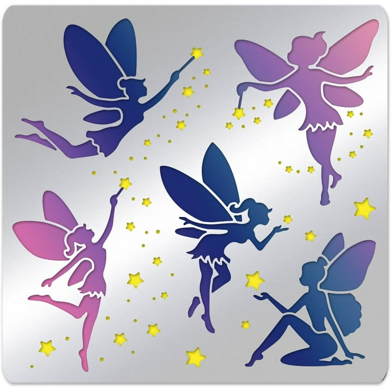 Fairy Metal Stencil 6x6 inch Stainless Steel Elves Stars Painting Stencils Templates for Wood Burning Pyrography Scrapbooking Embossing DIY Card - Walmart.com fairy-metal-stencil-6x6-inch-stainless-steel-elves-stars-painting-stencils-templates-for-wood-burning-pyrography-scrapbooking-embossing-diy-card-walmart-com