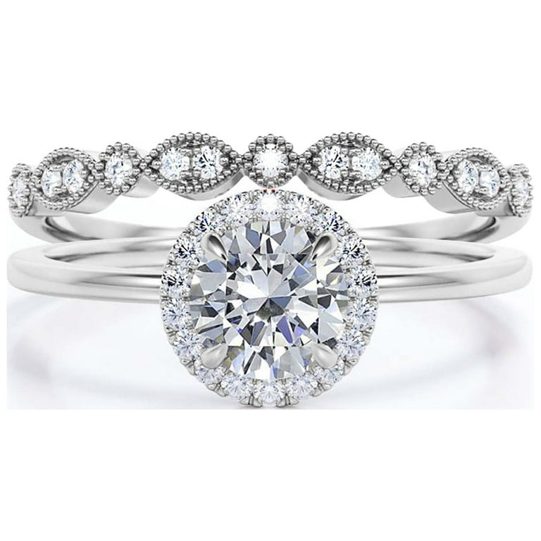 Fairy Minimalist Carat Round Cut Diamond Moissanite