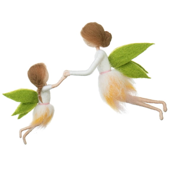Fairy Mom and Kid Needle Felting Kits DIY Craft Kit for Beginners Include Everything to Make