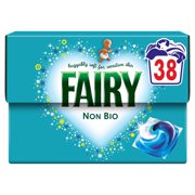 Fairy Non Bio Washing Liquid Pods, Voted No1 for Sensitive Skin 38 Washes
