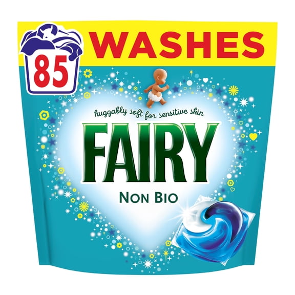 Fairy Non Bio Washing Liquid Pods, Voted No1 for Sensitive Skin, 85 Washes