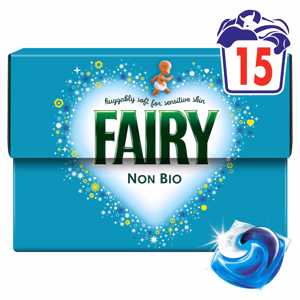 Fairy Non Bio Washing Pods 15 Washes 309g - British Laundry Product