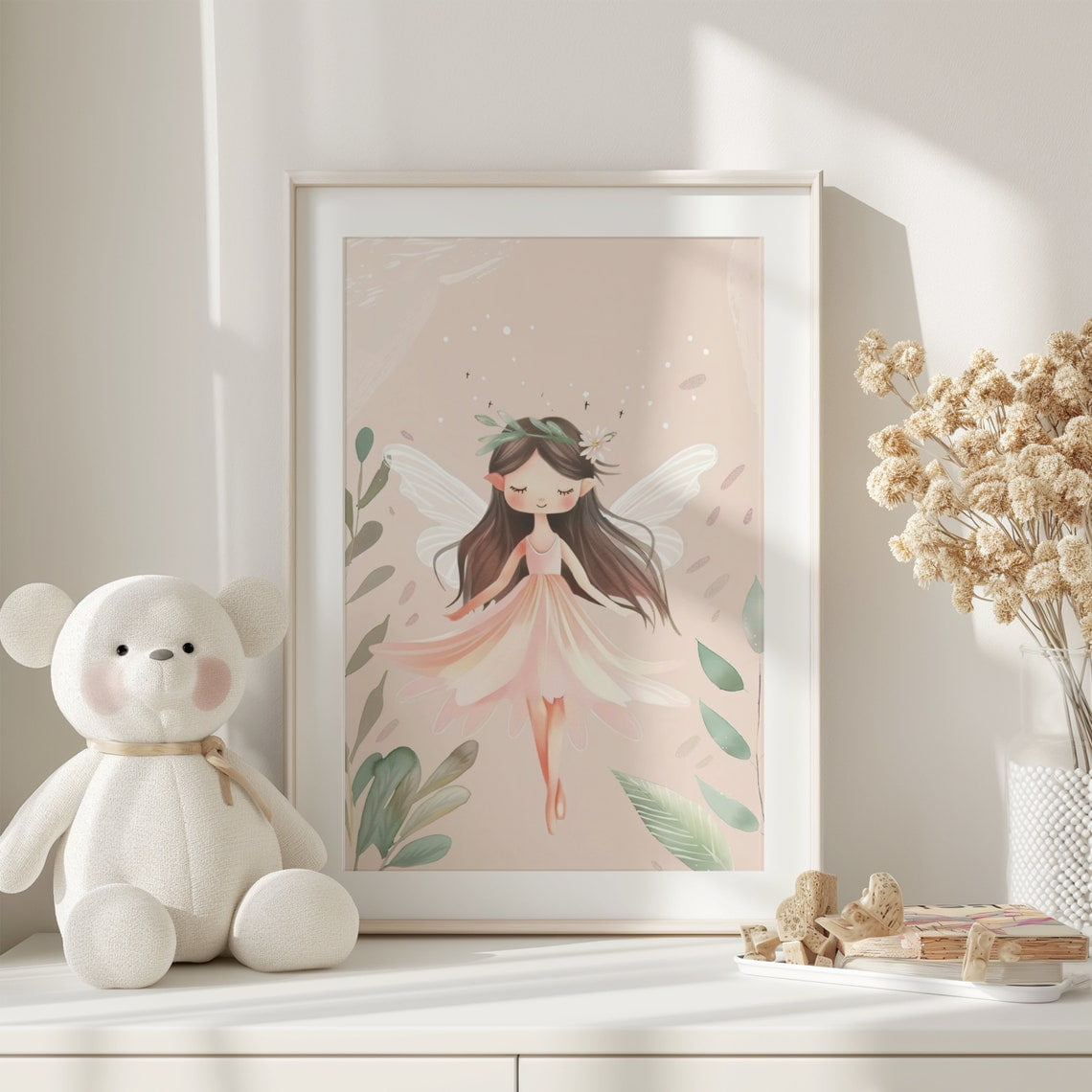 Fairy Nursery Wall Art, Enchanted Fairy Print, Fairytale Kids Room ...