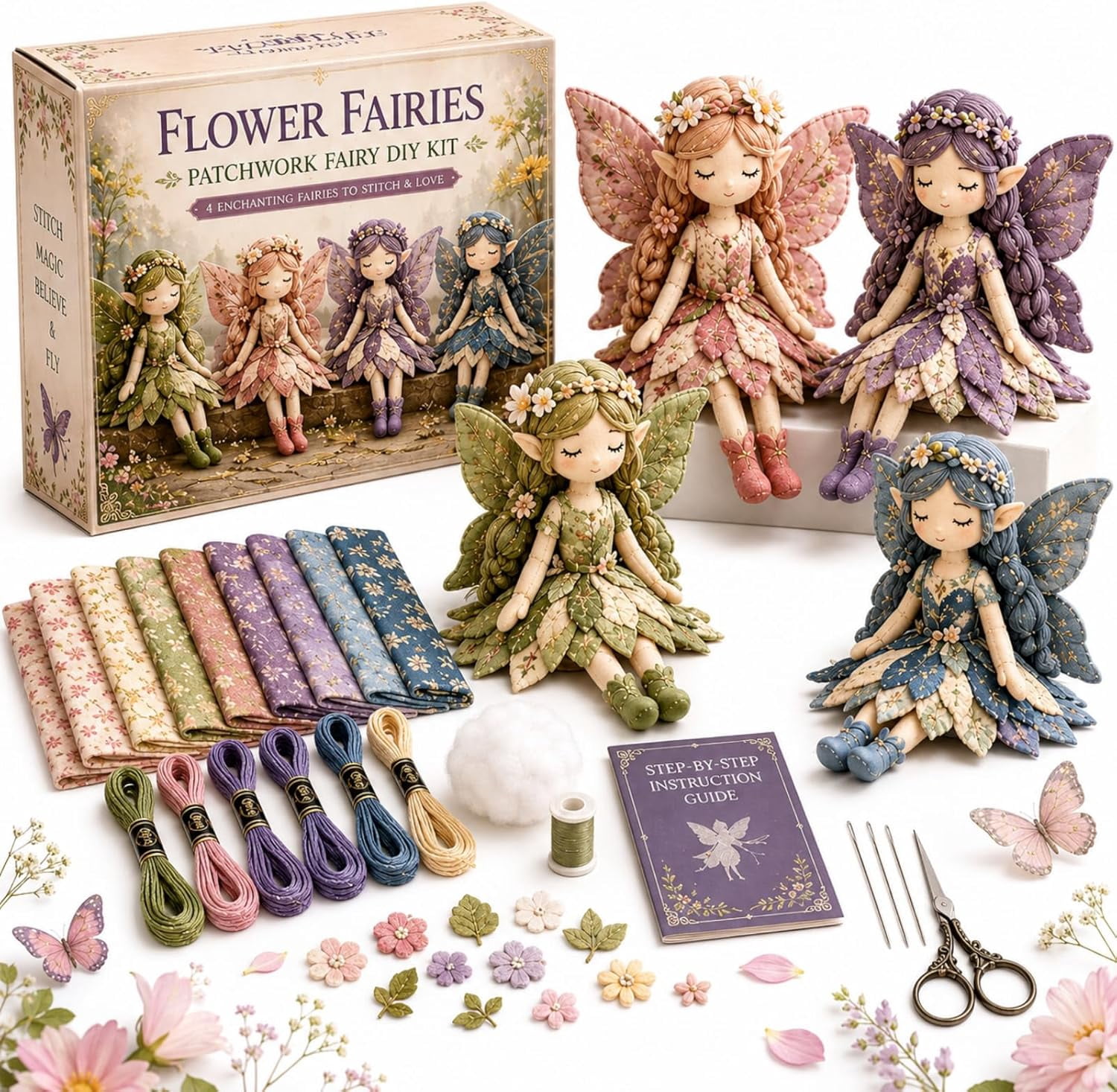 Fairy Patchwork DIY Collection, 2026 Flower Fairies Sewing Kit
