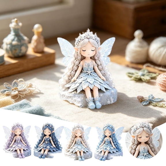 Fairy Patchwork Kit DIY Sewing Kit Handmade Craft Kit, Soft Fabric Beginner Friendly Educational Fairy Doll Making