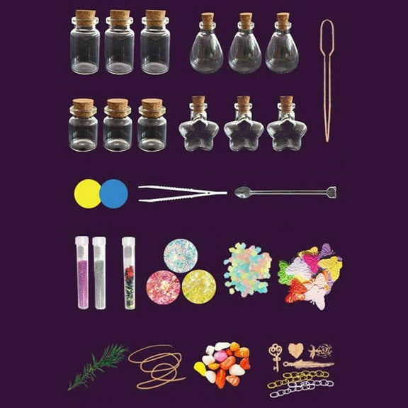 Fairy Potion Kit For Kids, Mixed Potion Bottles, Fairy Potions For Chr Making Gift Craft Magical Kit