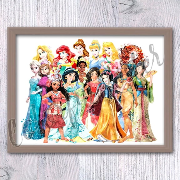 Fairy Princess Magic Wall Decor, Unframed Paper Poster 8x10in
