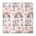thumbnail image 1 of Fairy Princess Mushroom Pattern Square Fitted Tablecloth with Elastic Edge,Square Table Cover,Washable Elastic Table Cover for Home Kitchen Party Decor 34"x34", 1 of 6
