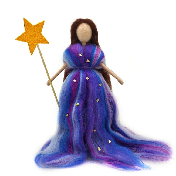 Fairy Queen Needle Felting Kit for Beginners Elf DIY Craft Wool Felt Kits Christmas Gift for Mom