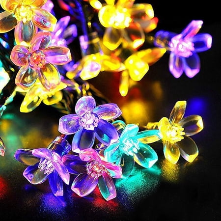 Fairy Sakura Flower Blossom Lights String Lights with 8 Lighting Modes, Party Christmas Tree Decorative Lamps, 2Pcs