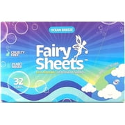 Fairy Sheets Laundry Detergent Sheets, Ocean Breeze Eco Sheets, 32 Count