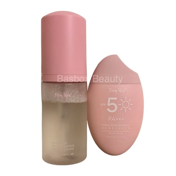 Fairy Skin Premium Facial Foam Wash & Premium Brightening Sunscreen