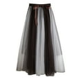 thumbnail image 1 of Fairy Skirt Women Tulle Skirts High Waist Bow Skirt Fashion Flowy A-Lined Maxi Dress, 1 of 3