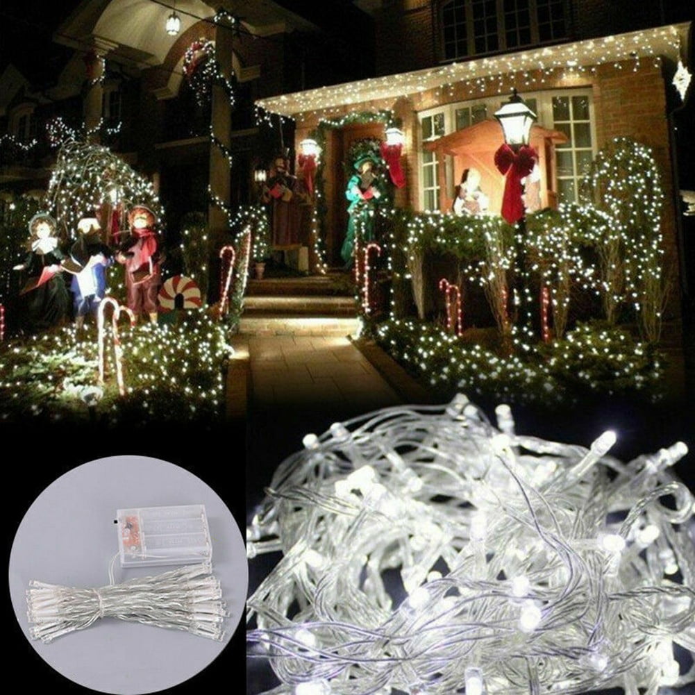 Fairy String Lights 200 Led Battery Operated Christmas Tree Indoor