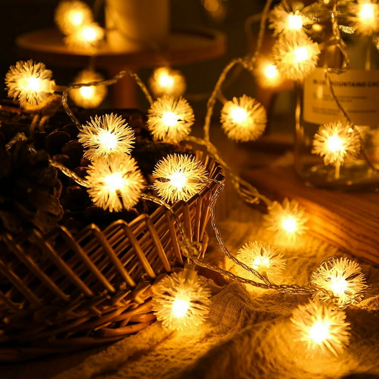 Fairy String Lights Decorative Lights 19.68 Feet 60 LEDs Flower Decoration Novelty Light for Party Patio Wedding Home and Garden