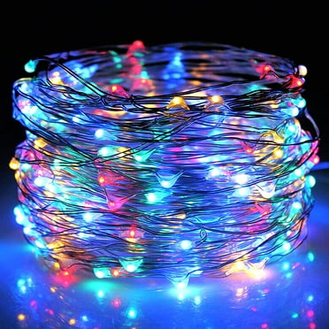 Fairy String Lights Indoor Outdoor, 16.5FT 50 LED Christmas Lights USB Plug in Copper Wire Xmas Tree String Lights Outside Christmas Decoration