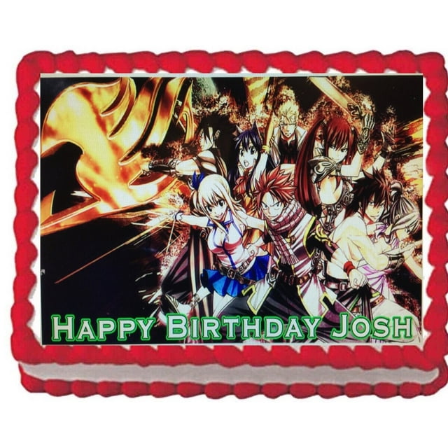 Fairy Tail Edible Cake Topper Image Decoration Frosting 1/4 Sheet
