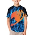 thumbnail image 1 of Fairy Tail Kids Short Sleeve Tee Shirt Novelty Crewneck T-Shirts Unisex Summer Blouse Tops for Boys Girls 140CM, 1 of 8