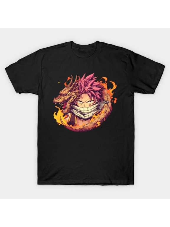Fairy Tail Natsu Anime Manga T-Shirt Sizes S-5Xl GooGate