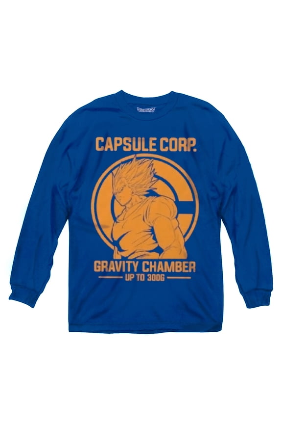 Z Vegeta Capsule Corp Gravity Chamber Anime Adult Long Sleeve T-Shirt