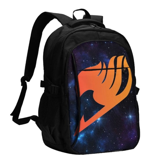 Fairy Tail Travel Backpack With Usb Charging Port Multifunctional Knapsack Computer Bag Large Capacity Backpack Daypack