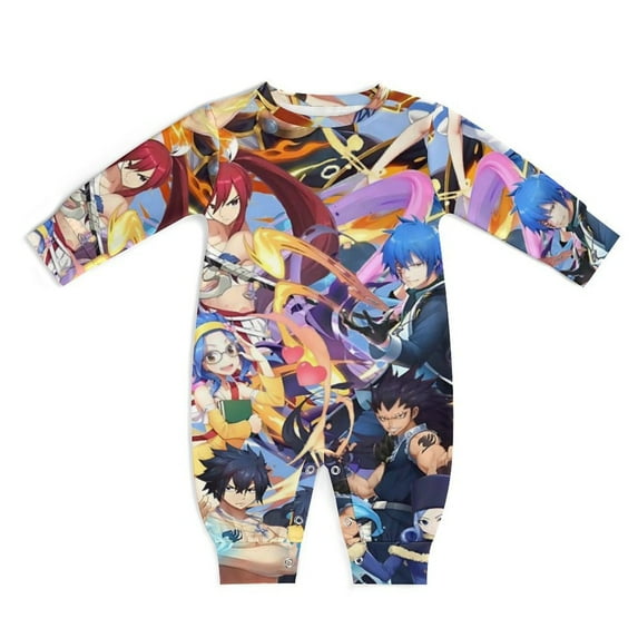 Fairy Tail Unisex Baby Boy Girl Rompers Long Sleeve Infant Jumpsuits Babies' Outfits Fall Winter Clothes 0-3M