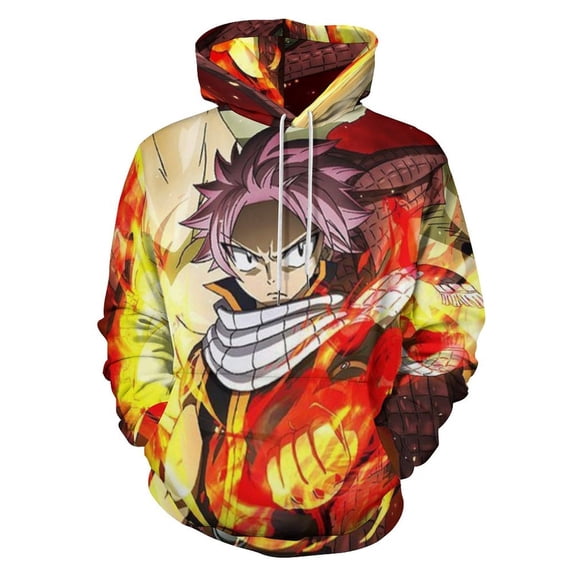 Fairy Tail Unisex Sweatshirts Loose Pullover Sweater Hooded Hoodie 3D Printing Jacket Winter Fall Clothes 6XL