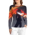 thumbnail image 1 of Fairy Tail Women’s Pajama Top 3D Digital Print Sleepwear Trendy Crewneck Pullovers Long Sleeve Shirts 5XL, 1 of 8