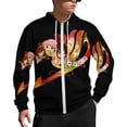 thumbnail image 1 of Fairy Tail Zip Up Hoodies Unisex Realistic 3D Print Sweatshirt Long Sleeve Hooded Jacket Coat 3XL, 1 of 8