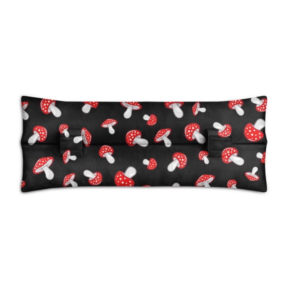 Fairy Tale Botanical Mushroom Seatbelt Pillow - Post-Surgery Mastectomy Breast Surgery Recovery Support (Woodland Mushroom)