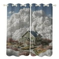 thumbnail image 1 of Fairy Tale Cabin Balloon Suitable for Living Rooms with Perforated Insulation And Blackout Curtains, Bedroom with 2 Panels, 1 of 5