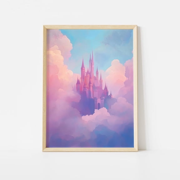 Fairy Tale Castle Fantasy Wall Art Room Playroom Unframed Paper Print
