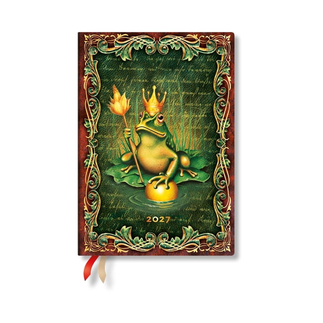 Fairy Tale Collection 2027 the Brothers Grimm, Frog Prince MIDI Horizontal Hardcover 12-Month Weekly Planner, 160pg, 100gsm by Paperblanks (Fa, (Paperback)
