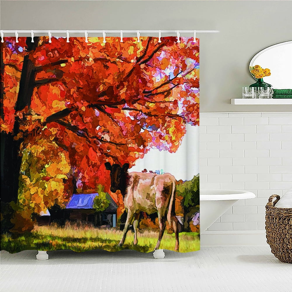 Fairy Tale Dream Forest Shower Curtain Decor Waterproof Fabric Bathroom