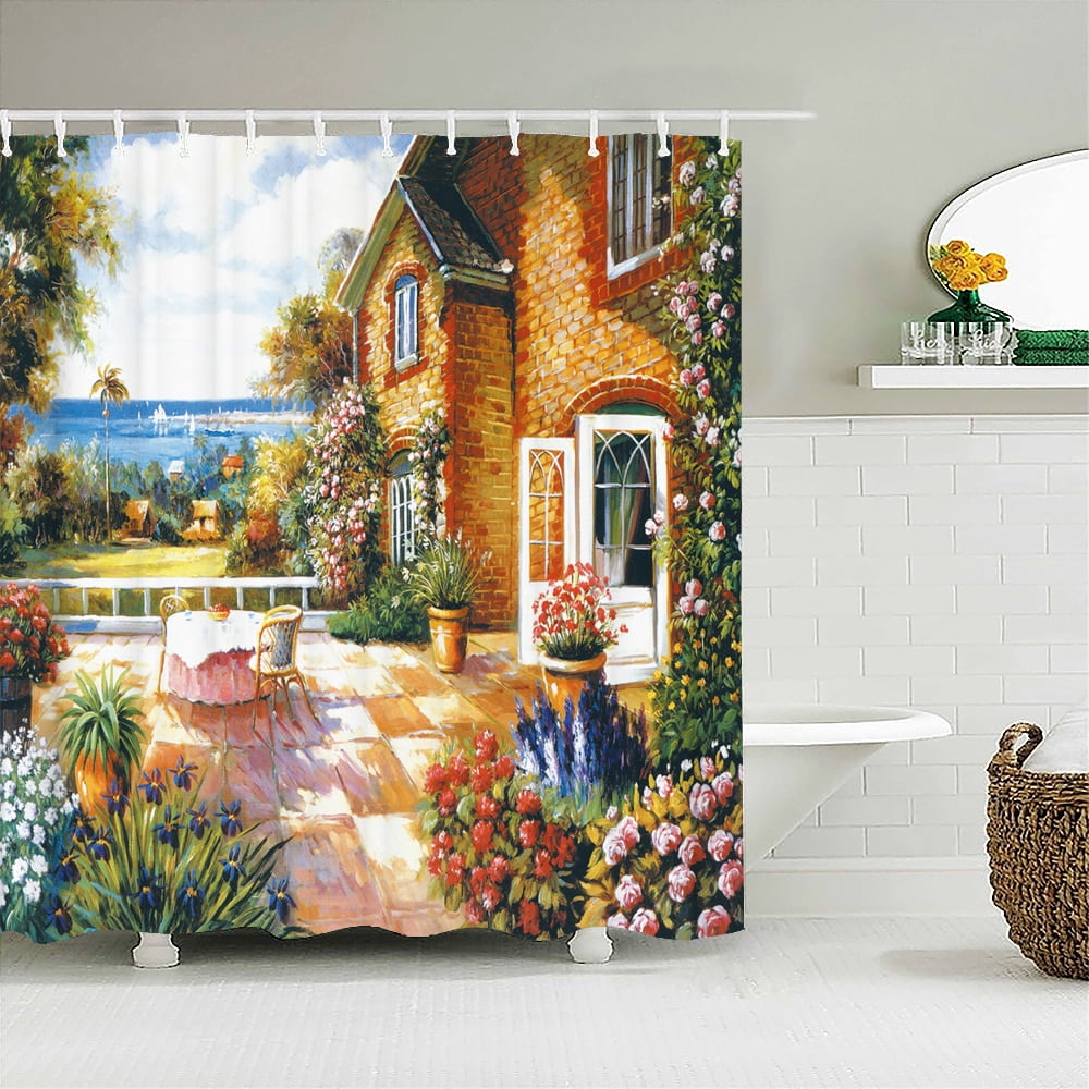 Fairy Tale Dream Forest Shower Curtain Decor Waterproof Fabric Bathroom