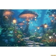 thumbnail image 1 of Fairy Tale Enchanted Forest Backdrop Wonderland Dreamy Jungle Mushroom Baby Birthday Party Photography Background Photo Studio, 1 of 5