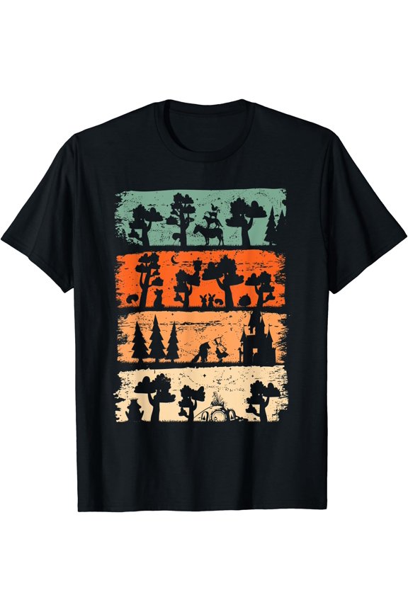Fairy Tale Fairy Tale Forest Grimm Little Red Riding Hood T-Shirt