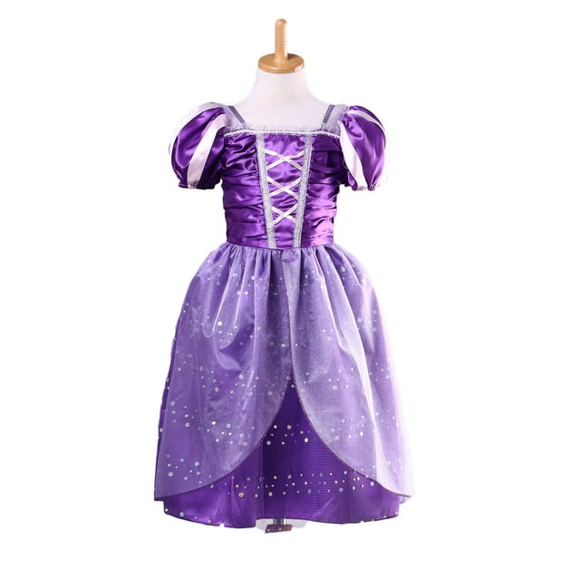 Fairy Tale Fashion Girls New Princess Rapunzel Party Costume Dress ...