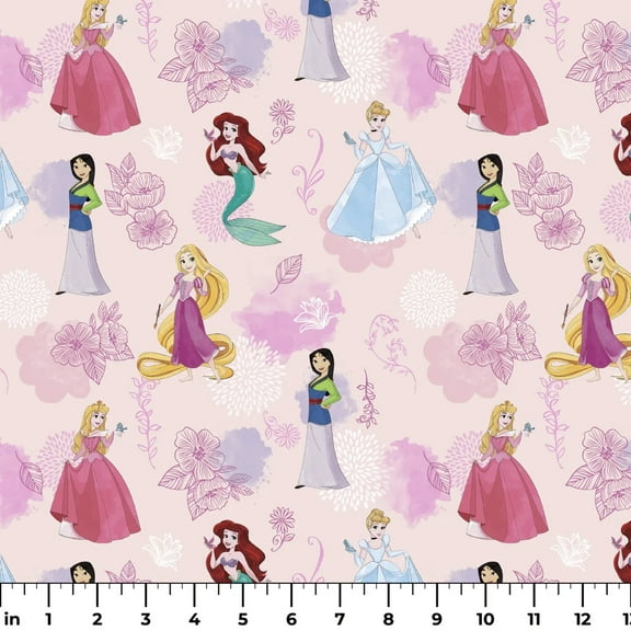 Fairy Tale Fit Check - Disney Princess Cotton Fabric (1 yard)