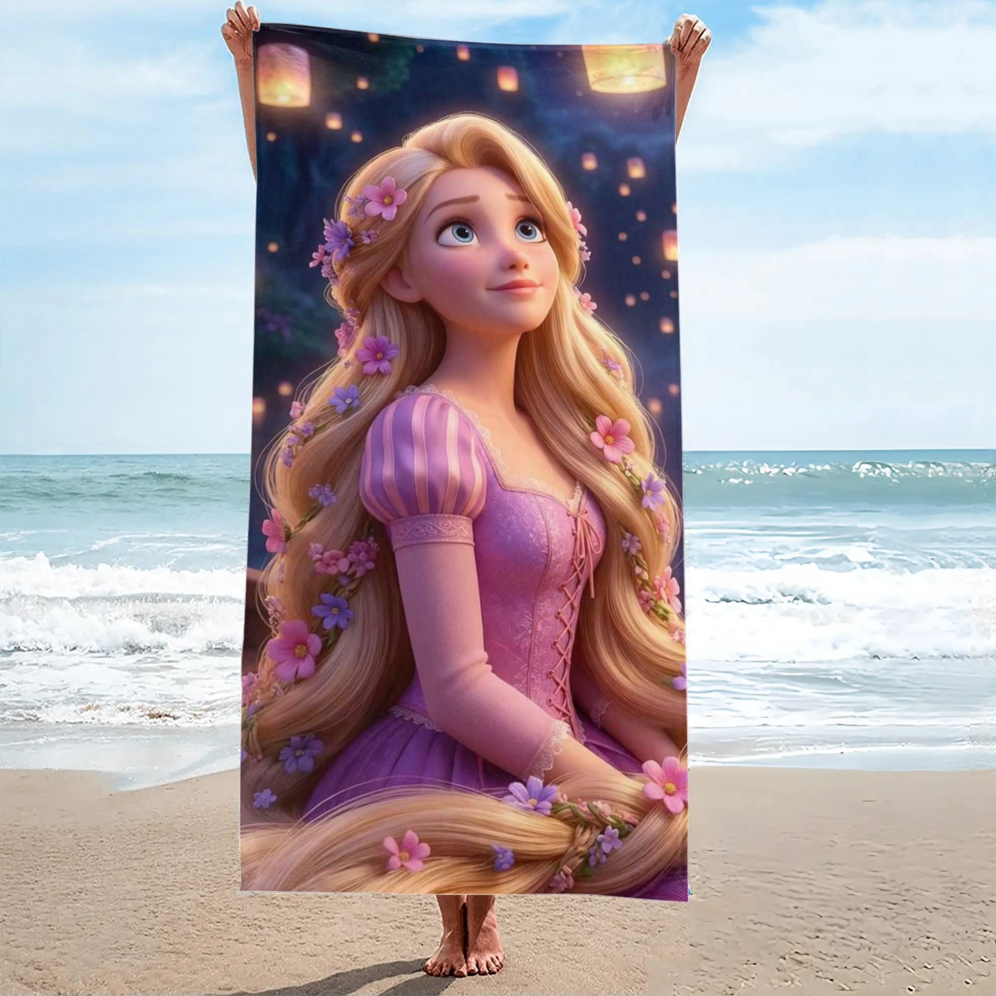 Tangled Beach Towel
