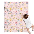 thumbnail image 1 of Fairy Tale Princess Pattern Blanket,Comfortable Soft Flannel Throw Blanket,All Season,Warm Lightweight Blankets for Sofa Bed Couch Living Room Chair,30"x40", 1 of 4