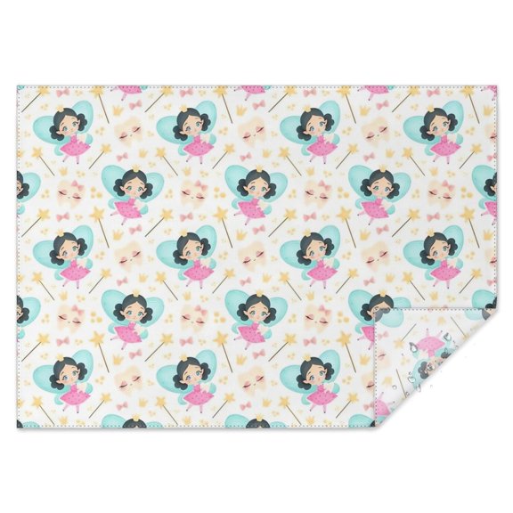 Fairy Tale Princess Pattern Rectangle Tablecloth 60"x84",Waterproof Polyester Rectangle Table Cloth, Wipeable Spillproof Polyester Tablecloth for Dining, Camping, Indoor and Outdoor
