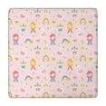 thumbnail image 1 of Fairy Tale Princess Pattern Square Fitted Tablecloth with Elastic Edge,Square Table Cover,Washable Elastic Table Cover for Home Kitchen Party Decor 34"x34", 1 of 6