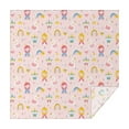 thumbnail image 1 of Fairy Tale Princess Pattern Square Tablecloth,Waterproof Square Table Cover,Wipeable Spillproof Washable Table Cover for Home Kitchen Party Decor 60"x60"(152x152cm), 1 of 6