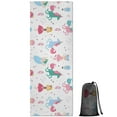 thumbnail image 1 of Fairy Tale Princess Unicorn Pattern Hot Yoga Mat Towel Non Slip for Hot Yoga - Quick-Drying Yoga Mat Cover with 4 Corner Pockets with Travel Bag - Hot Yoga Towel Non Slip 70"x26", 1 of 6